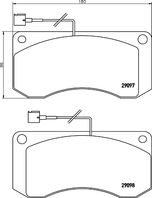 Set placute frana,frana disc CVP031 DON