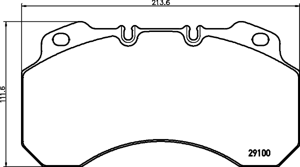 Set placute frana,frana disc CVP084 DON