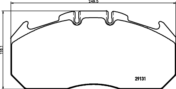 Set placute frana,frana disc CVP088K DON