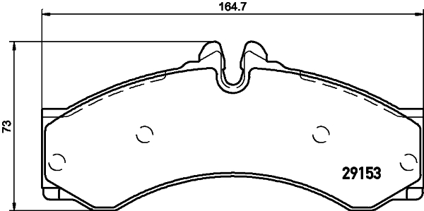 Set placute frana,frana disc PCP1712 DON