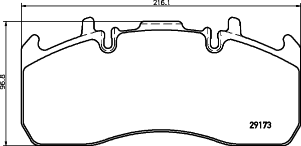Set placute frana,frana disc CVP100K DON