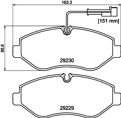 Set placute frana,frana disc PCP1714 DON