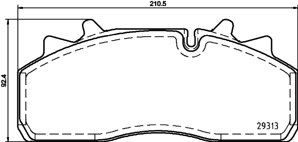 Set placute frana,frana disc CVP090K DON