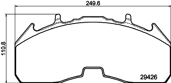 Set placute frana,frana disc CVP137K DON
