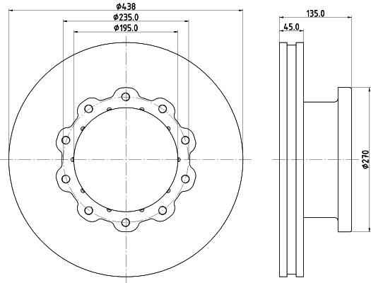 Disc frana CVD514 DON