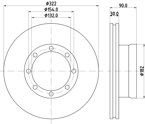 Disc frana CVD535 DON