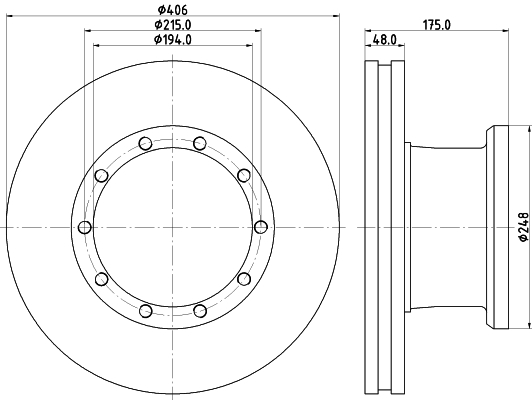 Disc frana CVD527 DON