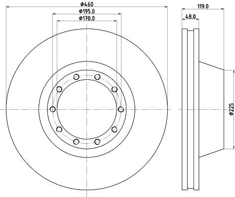 Disc frana CVD528 DON