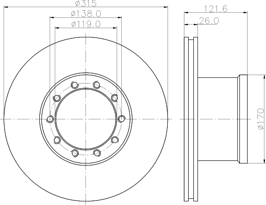 Disc frana CVD506 DON