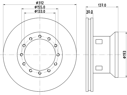 Disc frana CVD505 DON