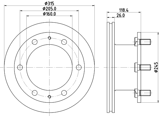 Disc frana CVD507 DON