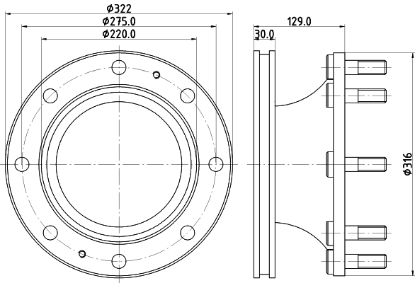Disc frana CVD523 DON
