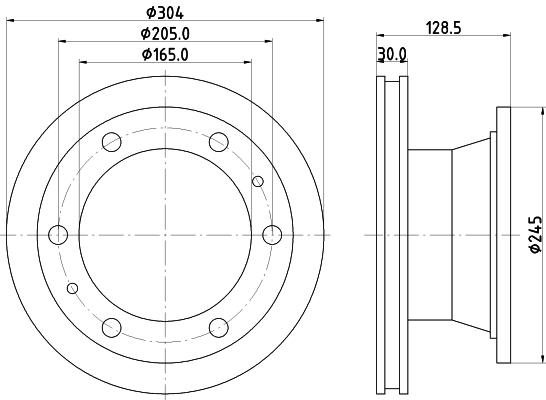 Disc frana CVD570 DON