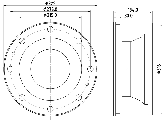 Disc frana CVD524 DON