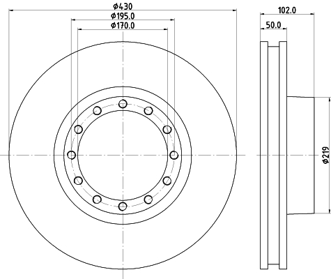 Disc frana CVD519 DON
