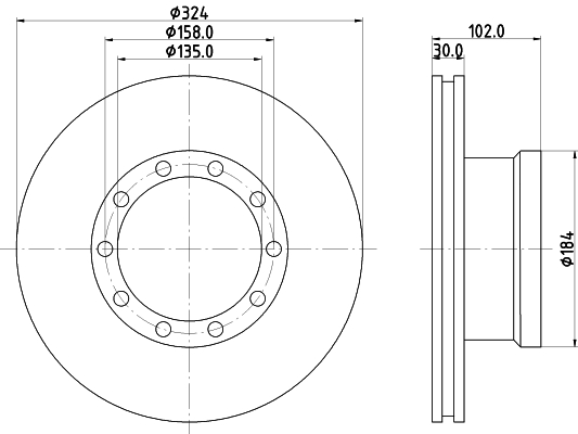 Disc frana CVD525 DON