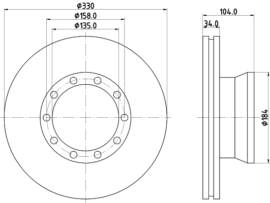 Disc frana CVD531 DON