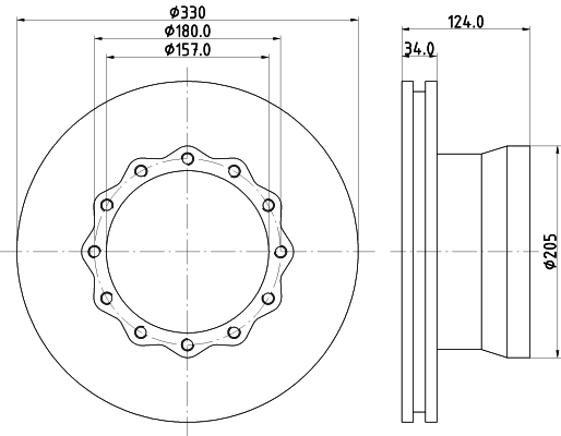 Disc frana CVD536 DON