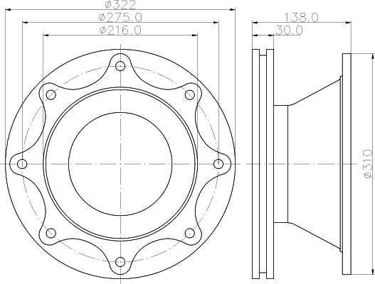 Disc frana CVD530 DON