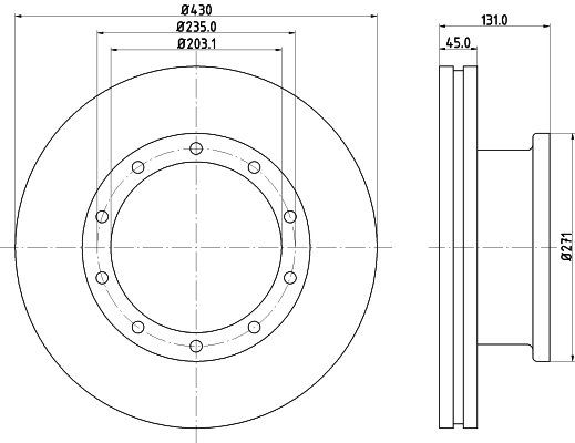 Disc frana CVD608 DON