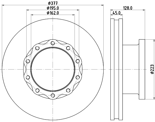 Disc frana CVD543 DON