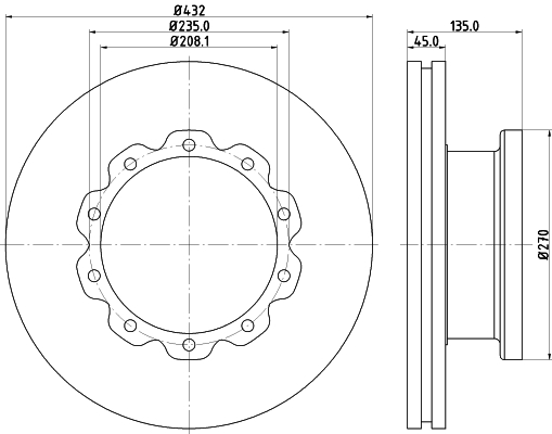 Disc frana CVD544 DON