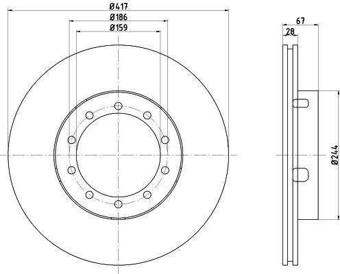 Disc frana CVD609 DON