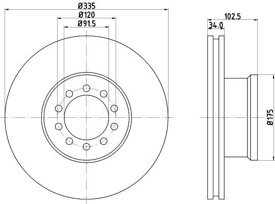 Disc frana CVD557 DON