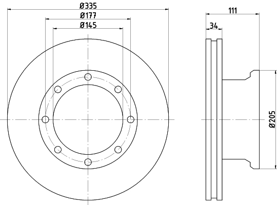 Disc frana CVD573 DON