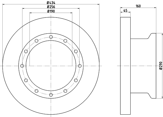Disc frana CVD607 DON