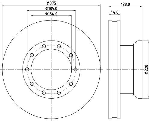 Disc frana CVD572 DON