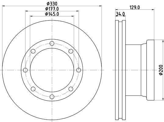 Disc frana CVD558 DON