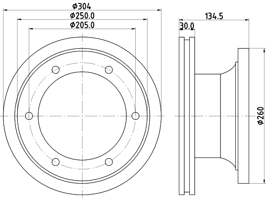 Disc frana CVD563 DON