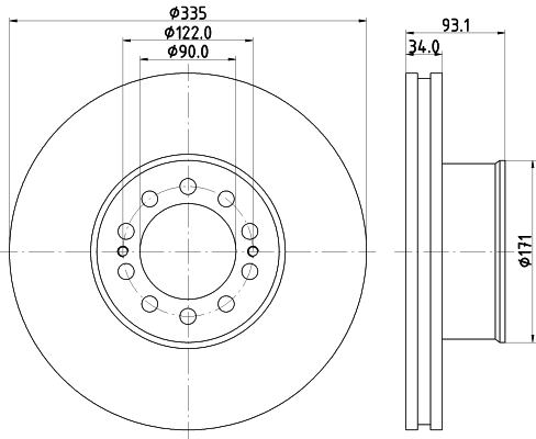 Disc frana CVD641 DON