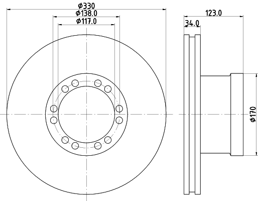 Disc frana CVD581 DON