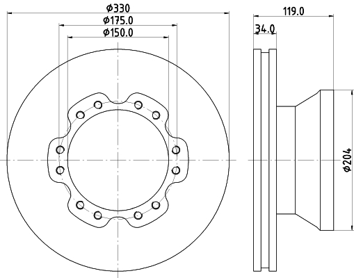 Disc frana CVD582 DON