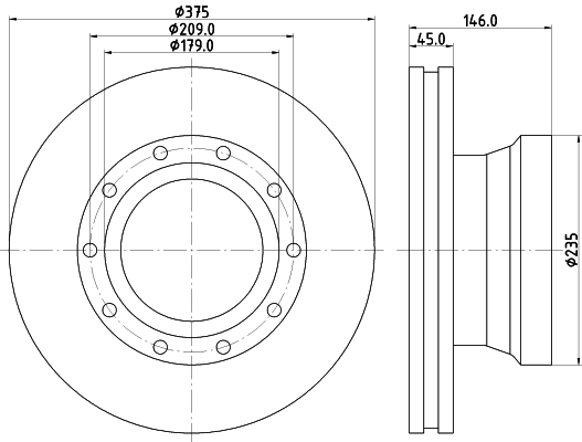 Disc frana CVD589 DON
