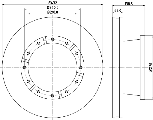 Disc frana CVD622 DON