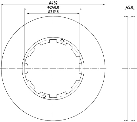 Disc frana CVD585 DON