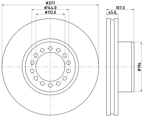 Disc frana CVD660 DON