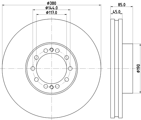 Disc frana CVD600 DON