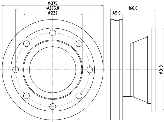 Disc frana CVD604 DON