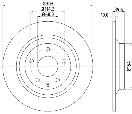 Disc frana PCD13542 DON