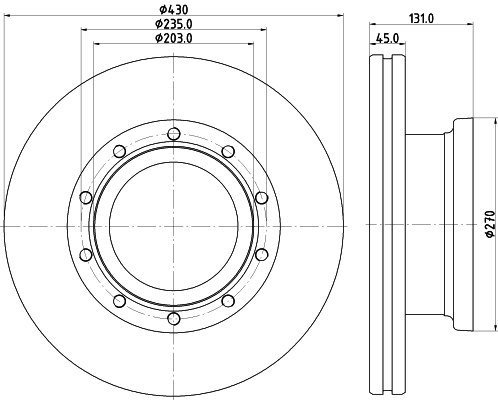 Disc frana CVD654 DON