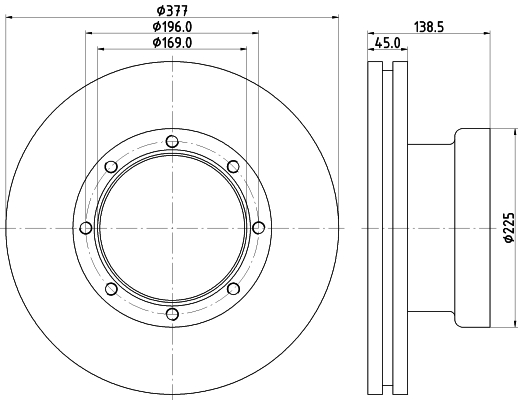 Disc frana CVD640 DON