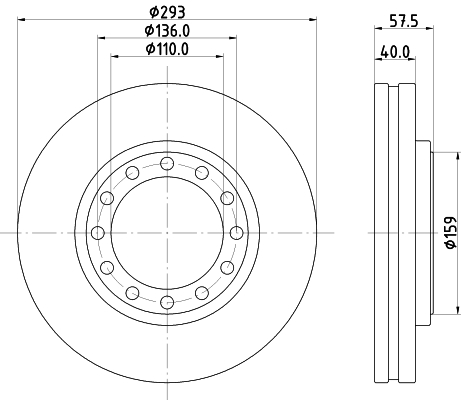 Disc frana PCD21911 DON