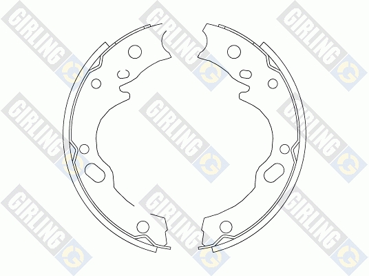 Set saboti frana, frana de mana 5171691 GIRLING