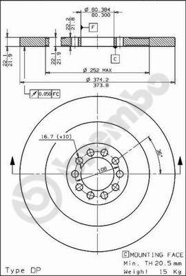 Disc frana 44002 AP