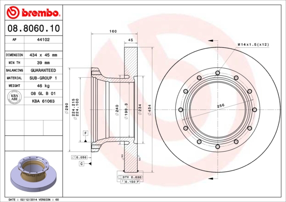 Disc frana 44102 AP