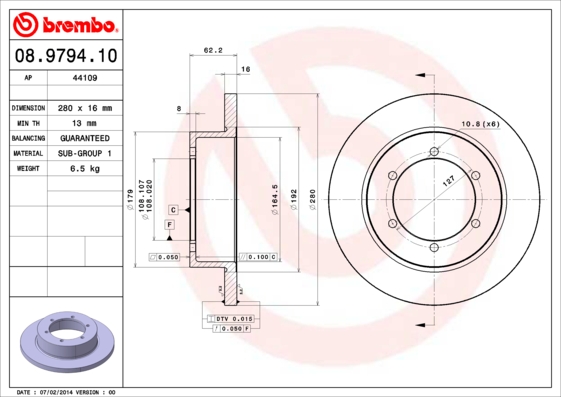 Disc frana 44109 AP